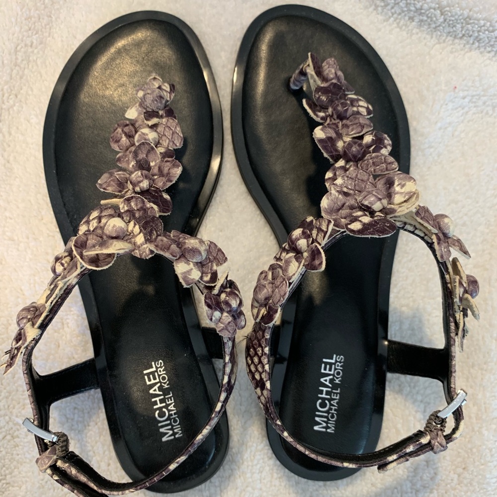 Michael Kors new without tags snakeskin sandals